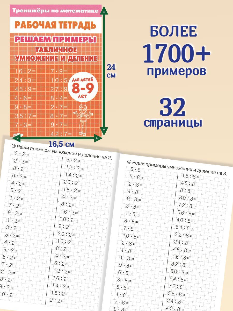 Табличное умножение и деление